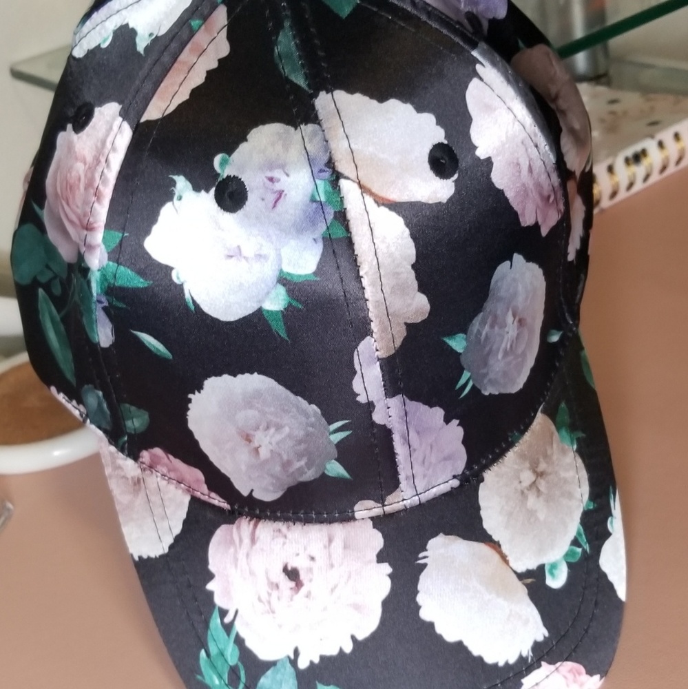 Floral baseball cap